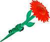 Разбрызгиватель Цветок на пике HL2107R (красный) /24/ (шт.)