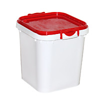 Ёмкость универсальная 25л, квадратная, герметичная крышка (белая) /5/ А (шт.)