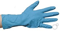 Перчатки латексные HIGH RISK "OptiLine" - XL (17 гр) /25 пар в коробке ГОЛУБЫЕ /10 уп/