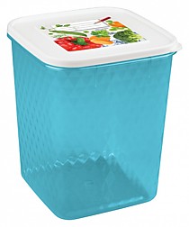 Контейнер для замораживания и хранения продуктов с декором "Кристалл" 2,3л /24/(БытПласт)
