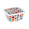 Емкость для СВЧ 0,8л КОНФЕТТИ (квадрат) /32/ А