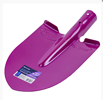 Лопата мини штыковая рельсовая сталь, Фуксия, без черенка