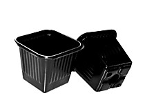 Горшок квадратный рассадный 11*11*11см V=1,0л /5/