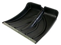 Лопата снеговая ЗАРЯ №3 490*370мм алюм планка + дерев.черенок с ручкой