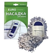 Сменная насадка д/швабры ЕвроКласс-1 х/б насадка "ЕвроХаус"/10/90/ (шт.)