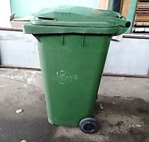 Контейнер ТБО 240л зеленый (уценка)