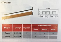 Карниз потолочный Галант 2,0м