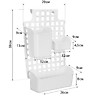Органайзер навесной с контейнерами  Белый /6/ (Идея)