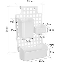 Органайзер навесной с контейнерами  Белый /6/ (Идея)