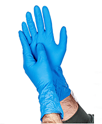 Перчатки латексные HIGH RISK "OptiLine" - XL (17 гр) /25 пар в коробке ГОЛУБЫЕ /10 уп/