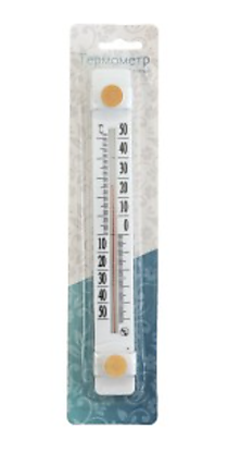 Термометр оконный "Солнечный зонтик" ТБО-1 (-50/+50) на липучке, блистер