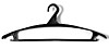 Вешалка для верхней одежды р.52-54 (черный) 425*170*32мм /56/ (БР)