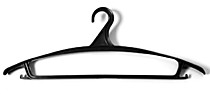 Вешалка для верхней одежды р.52-54 (черный) 425*170*32мм /56/ (БР)